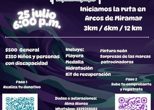 Corre con causa: llega la Carrera Neón Teletón a Manzanillo