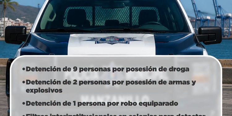 Autoridades de Manzanillo destacan acciones de seguridad realizadas la última semana