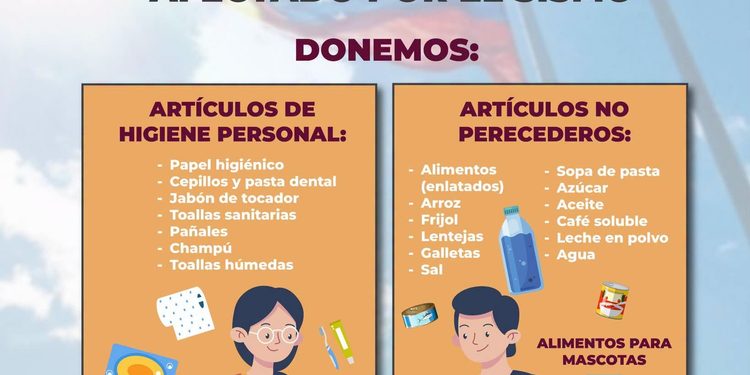 Colima se une a Venezuela: abren centro de acopio para apoyar a familias afectadas por el sismo