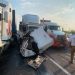 Accidente vehicular en la autopista Colima–Manzanillo afecta la circulación vial en dirección en Loma de Fátima