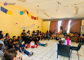 FGE.  CJM lleva educación sobre derechos sexuales y prevención de violencia sexual a estudiantes de telesecundaria