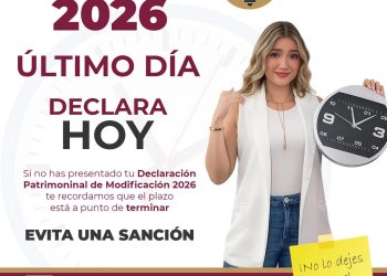La Contraloría General del Estado de Colima recuerda a las y los servidores públicos que, si realizaron su Declaración de Modificación 2026  utilizando CURP y contraseña, es indispensable presentar su acuse dentro de los cinco días hábiles posteriores.