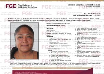 FGE ATRAVEZ DE SUS REDES SOCIALES PUBLICO LA FOTO DE UNA MUJER FALLECIDA QUE NO A SIDO RECLAMADA