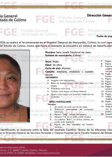 FGE ATRAVEZ DE SUS REDES SOCIALES PUBLICO LA FOTO DE UNA MUJER FALLECIDA QUE NO A SIDO RECLAMADA