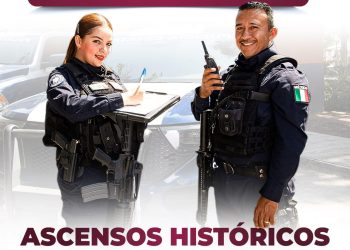 Reconocer a buenos policías impulsa la Transformación: con los históricos ascensos dignificamos al personal operativo, mejora salarios y reconoce su trayectoria.