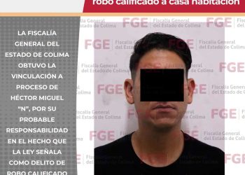 Obtiene FGE vinculación a proceso de un hombre por robo calificado a casa habitación