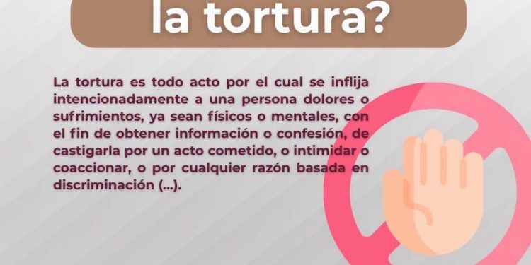 La tortura es todo acto que causa intencionalmente dolor o sufrimiento físico o mental para obtener información, castigar, intimidar o discriminar. En Colima no tiene cabida.