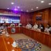 La gobernadora Indira Vizcaíno Silva encabeza reunión con Asipona Manzanillo – Administración del Sistema Portuario Nacional y la presidenta del H. Ayuntamiento de Manzanillo, Rosi Bayardo para dar seguimiento a obras y proyectos del puerto en desarrollo y próximos a iniciar.