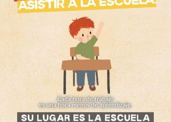 G.C  Cuando una niña o un niño trabaja, muchas veces también se aleja de la escuela, de sus sueños y de sus oportunidades.