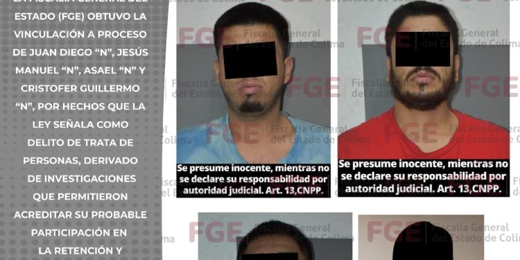 FGE OBTIENE VINCULACIÓN A PROCESO DE CUATRO HOMBRES POR TRATA DE PERSONAS