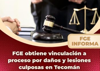 FGE obtiene vinculación a proceso