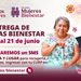 Bienestar realiza la entrega de Tarjetas de las Pensiones para Adultos Mayores y Mujeres Bienestar: Leticia Ramírez