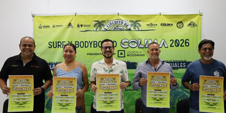 Gobierno del Estado y Asociación de Surfing presentan el Circuito de Surf Colima 2026
