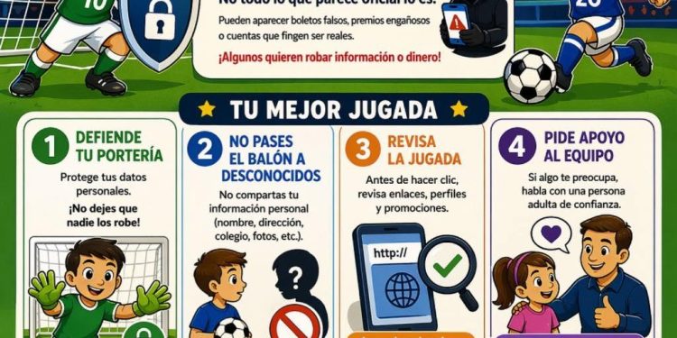 Este Mundial, no dejes que los ciberdelincuentes te metan gol.