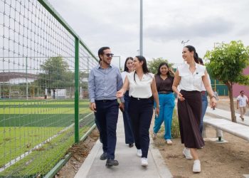¡La rehabilitación de la Unidad Deportiva 5 de Mayo, en Manzanillo, sigue avanzando!