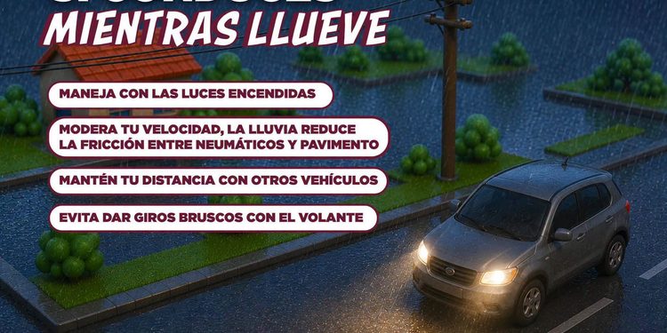 H. ayuntamiento de manzanillo, ¡Conduce con cuidado mientras llueve!