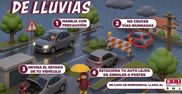 ¡Conduce con cuidado mientras llueve! Tomar precauciones al volante puede ayudarte a prevenir accidentes y protegete a ti y a quienes te acompañan.
