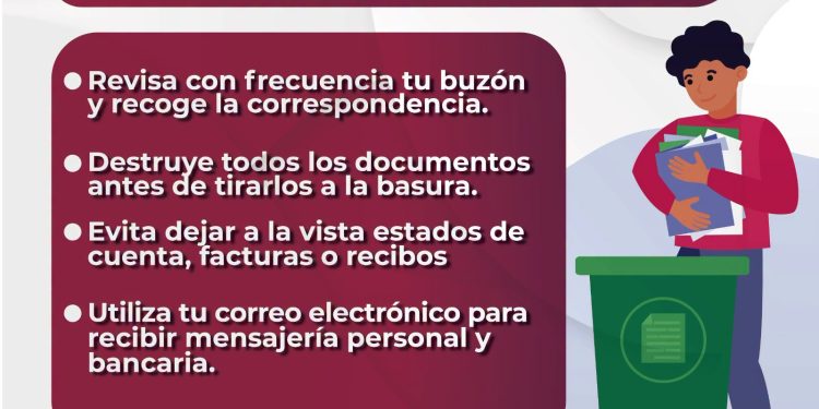 FGE Colima alerta sobre el trashing, una práctica utilizada para robar información personal de la basura
