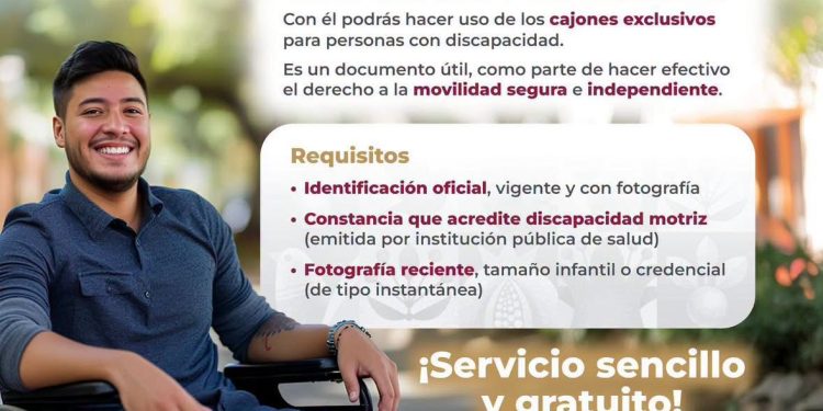 El tarjetón para personas con discapacidad motriz contribuye a una movilidad más segura y accesible.