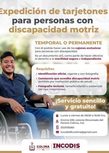 Contar con el tarjetón para personas con discapacidad motriz facilita una movilidad más segura, accesible e independiente.