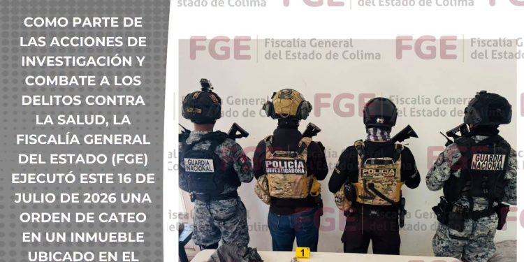 FGE asegura envoltorios con narcóticos durante cateo en el ejido Lomas de Ívila Camacho