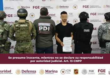 Mesa de Coordinación Estatal informa detención de responsable de robo calificado; contaba con orden de reaprehensión vigente en Colima