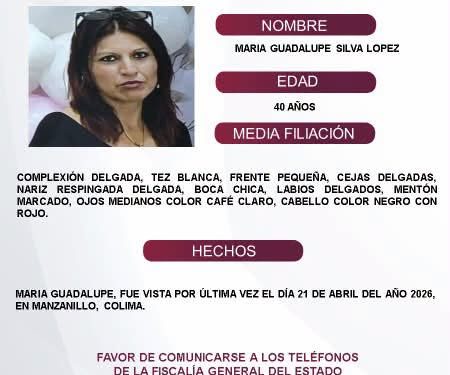 El Protocolo Estatal Alerta Alba, solicita su apoyo y colaboración para difundir los datos de esta persona que no ha sido localizada.