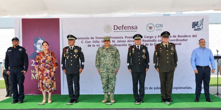 Jaime Alvarado Reséndiz asume la titularidad de la Guardia Nacional en Colima
