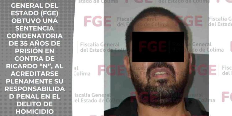 FGE logra 35 años de prisión para responsable de homicidio ocurrido en un negocio de maquinitas en Villa de Ílvarez