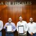 El Fiscal General del Estado, Bryant Alejandro García Ramírez, encabezó la firma de un convenio de colaboración con la Universidad Antares,