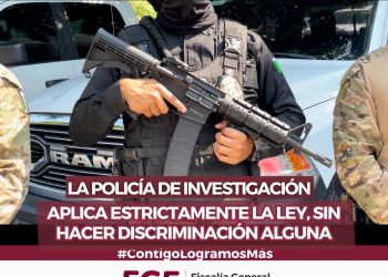 FGE. Policía de Investigación de Colima aplica la ley sin discriminación