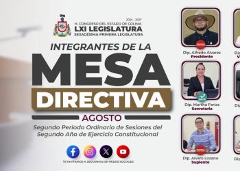 El Congreso de Colima ya tiene nueva Mesa Directiva para agosto