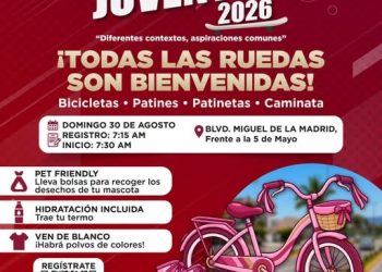 H. ayuntamiento de manzanillo, ¡Este domingo saldremos a rodar por la juventud!