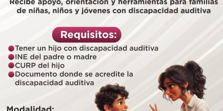 ¿Tienes una hija o hijo con discapacidad auditiva?