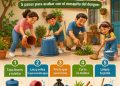 Prevenir el dengue también es una tarea que hacemos desde casa.
