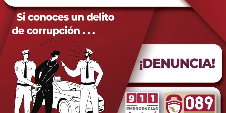 La corrupción no debe tolerarse: ¡Denuncia!