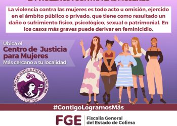FGE Colima promueve la prevención y atención de la violencia contra las mujeres