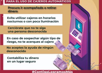 FGE Colima emite recomendaciones para el uso seguro de cajeros automáticos