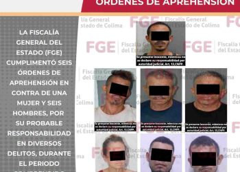 FGE, lleva ante la justicia a siete personas con órdenes de aprehensión