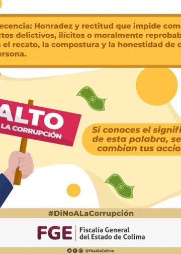 Fiscalía de Colima promueve la honestidad y el rechazo a la corrupción