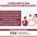 ¿Qué es una formulación de imputación y cuándo se realiza?