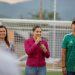 La tarde de este martes, la gobernadora Indira Vizcaíno Silva entregó una más de las #ObrasQueTransforman: una cancha de futbol 5 en la colonia Valle de las Huertas, en Coquimatlán.