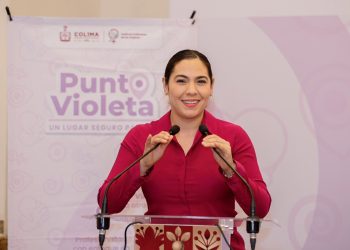 Indira Vizcaíno impulsa red de apoyo para mujeres con el primer Punto Violeta de atención continua en Colima
