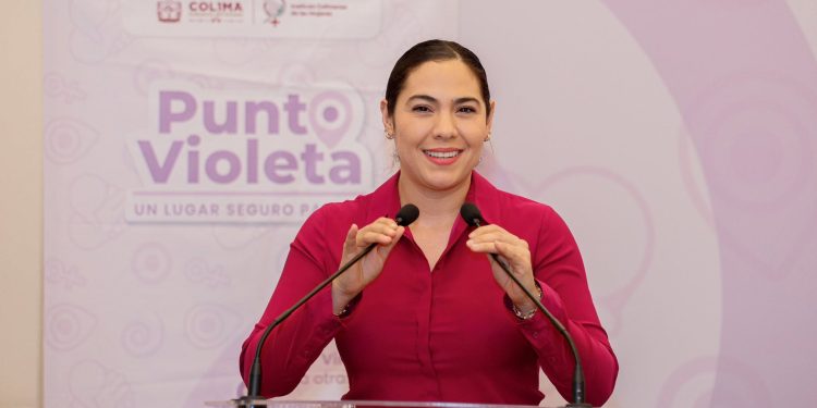 Indira Vizcaíno impulsa red de apoyo para mujeres con el primer Punto Violeta de atención continua en Colima