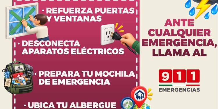 H. ayuntamiento de manzanillo, Te compartimos algunas recomendaciones para protegerte a ti y a tu familia ante las condiciones meteorológicas