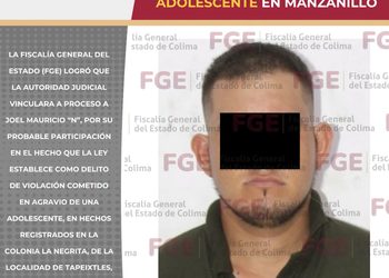 Hombre va a prisión por violación contra una adolescente en Manzanillo