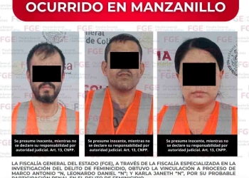Obtiene FGE vinculación a proceso por feminicidio ocurrido en Manzanillo