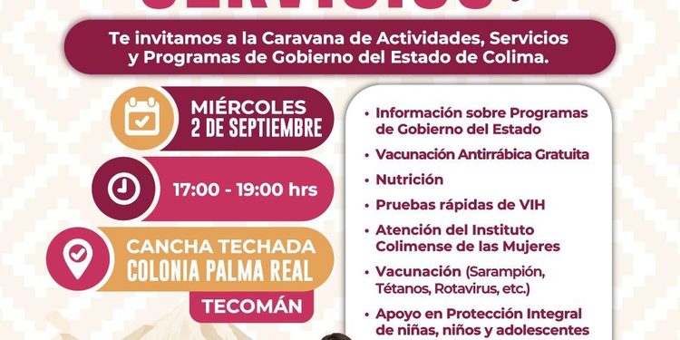 Gobierno de Indira Vizcaíno acerca servicios gratuitos a familias de Tecomán, este miércoles