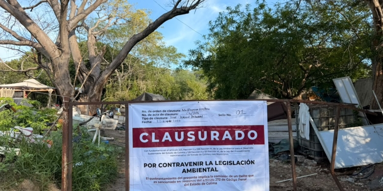 Imades Colima clausura actividades en un predio de Manzanillo por posibles incumplimientos ambientales