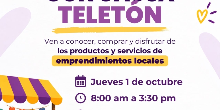 Sedeco invita a consumir local y apoyar el Mercadito con Causa Teletón